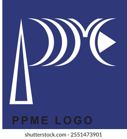 This modern and professional logo design is created using the letters 'PPME,' making it ideal for branding, business, or corporate applications. The design is sleek yet impactful, providing a strong 