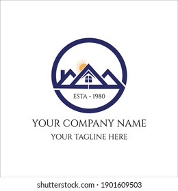 este es el logotipo inmobiliario moderno para la empresa se puede utilizar para la agencia inmobiliaria. es mínimo y creativo.