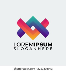 this is modern simple company logo