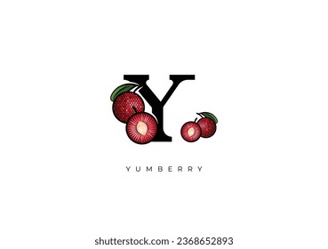 This is a modern Yumberry Fruit Vector, Great combination of Yumberry Fruit symbol with letter Y as initial of Yumberry Fruit itself. Nice for Logo, Monogram, Symbol or any graphic design needs.