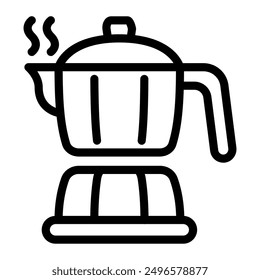 This Moka Pot icon is suitable for coffee, coffee shop, beverage, etc.