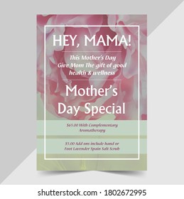 This mom day flyer design