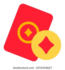 This Money icon is suitable for Chinese New Year, Chinese Culture, China, Asia, etc.
