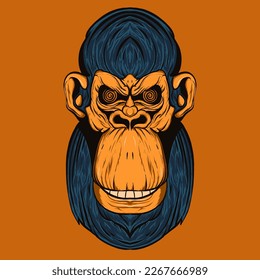 this is the mongkey who can you make a best background or t-shirt design marchandise for event or make it something the best.