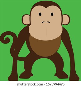 This is a monkey icon whose background is every, this monkey icon looks very beautiful, it can be used anywhere, it will make its place everywhere, we can also use it like a green screen.