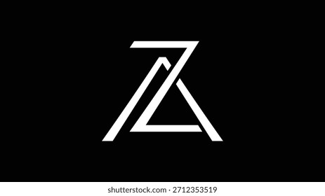 Este es un monograma az,za diseño de logotipo. 