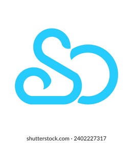 This Monogram logo is features a minimalist and incorporates a cloud symbol. The cloud symbolizes the flexibility and accessibility.