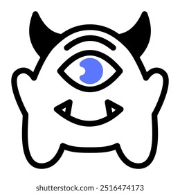 This Monster icon is suitable for Halloween event.