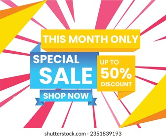 This Month Only, Special Sale, Shop Now