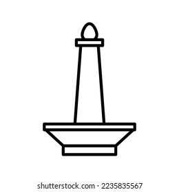 this is a monument national monas icon
icon with outline and pixel perfect style
this is one of the icons from the icon sets with Building theme