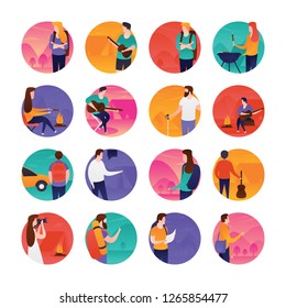 This is most amazing and gorgeously designed pack, camping flat rounded icons pack especially for travel lovers. These real time visuals can be utilized and modified as per your requirements. 
