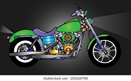 This motorbike usually has a large cc and is only used by certain people