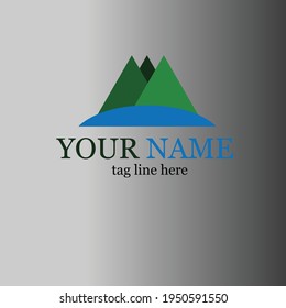 This is a mountain concept logo, where there are three mountains that symbolize brotherhood, namely three brothers
