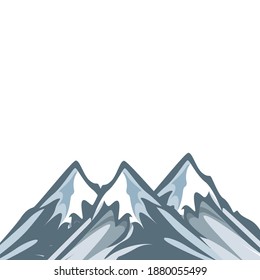 Esta es una ilustración de montaña de arte vectorial