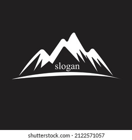 This is a mountain logo design