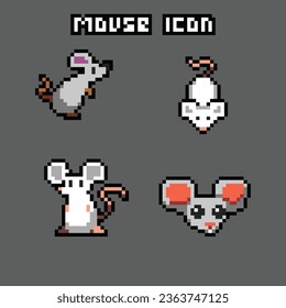 this is mouse icon in pixel art with simple color and black background this item good for presentations,stickers, icons, t shirt design,game asset,logo and your project.