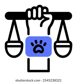 This Movement icon is suitable for Wildlife Conservation, Animal Protect and Animal Welfare, etc.
