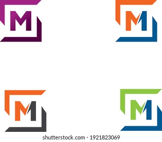 Este es el logo de la carta de MS .  archivo de pasos vectoriales al 100%.