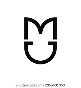 Dies ist ein Logo für MU oder UM-Buchstaben mit floraler Form. Dieses Logo ist perfekt für jedes Unternehmen, das ein einfaches, aber leistungsfähiges Monogramm als Logo verwenden möchte.