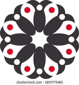 This is a multi color picture, and flower based design, EPS file