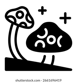 This Mushroom icon is suitable for Autumn Season, etc.