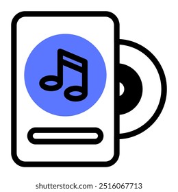 Dieses Musikalbum-Symbol eignet sich für Musik, Musikinstrument, Unterhaltung und Multimedia, etc.