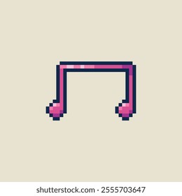 this is music note icon in pixel art, this item good for presentations,stickers, icons, t shirt design,game asset,logo and your project.