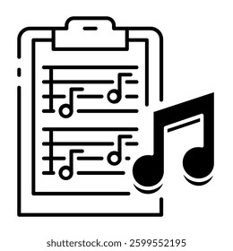 This Music Notes icon is suitable for Audio, Music, etc