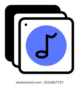 Dieses Musik-Wiedergabelisten-Symbol eignet sich für Musik, Musikinstrument, Unterhaltung und Multimedia, etc.