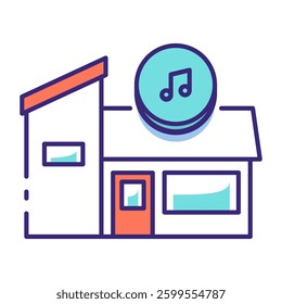 This Music Studio icon is suitable for Audio, Music, etc