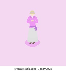 This is for muslim women, wearing scarf with the best outfit. It's cool for icon, illustration, vector fashion and more