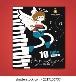 this is a 
My angel poster template 