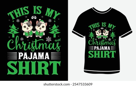  This is My Christmas Pajama shirt T shirt Design, Merry Christmas, funny Xmas shirt design, Santa Claus funny quotes typography design,
Christmas t shirt print template.