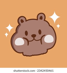 Das ist mein Design für ein Quokka-Tier Gesicht, es ist so nett Tier 