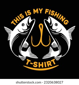 This Is My Fishing Shirt - Funny Fishing T-shirt, Fishing t-shirt, Fishing games,