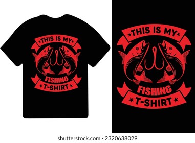 This Is My Fishing Shirt - Funny Fishing T-shirt, Fishing t-shirt, Fishing games,