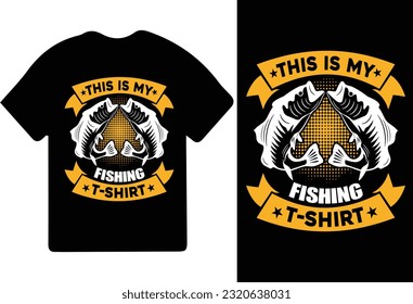 This Is My Fishing Shirt - Funny Fishing T-shirt, Fishing t-shirt, Fishing games,