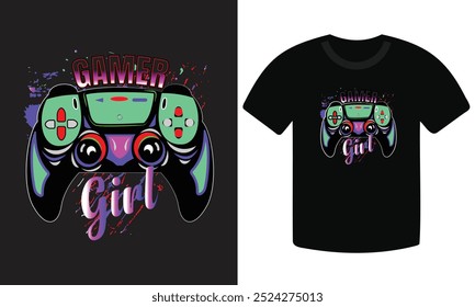 This is my Gammer Girl, Gaming T-Shirt design