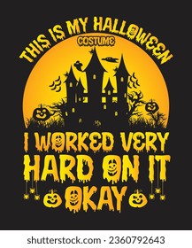 This is my Halloween t-shirt design, Halloween t shirt design vector