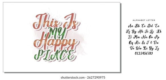 this is my happy place quote letter
