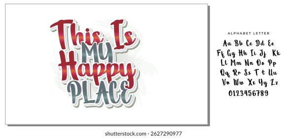 this is my happy place quote letter