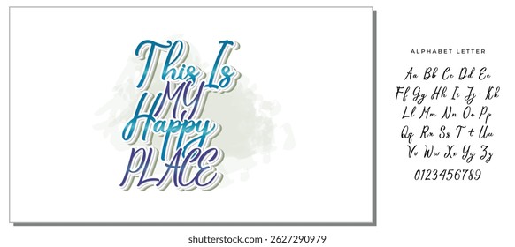 this is my happy place quote letter