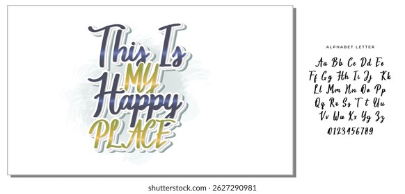 this is my happy place quote letter