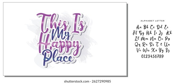 this is my happy place quote letter