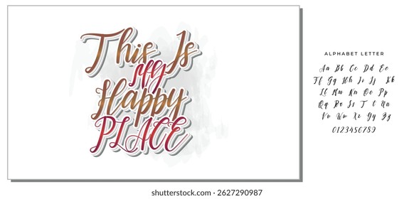 this is my happy place quote letter