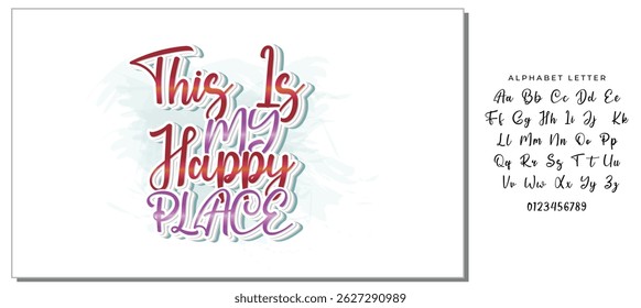 this is my happy place quote letter