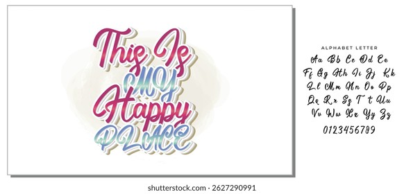 this is my happy place quote letter