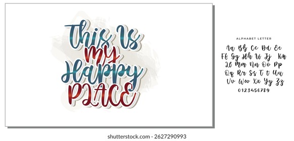 this is my happy place quote letter