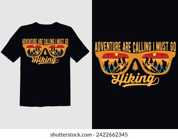 This is my Hiking mountain Vector Graphic T-shirt Design