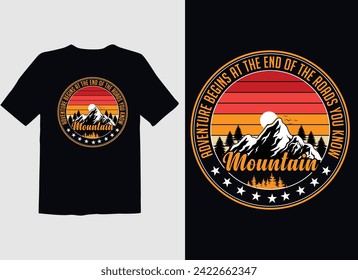 This is my Hiking mountain Vector Graphic T-shirt Design